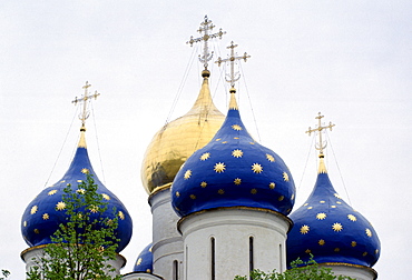 Cathedral of the Assumption in the Trinity Sergius Monastery at Zagorsk, near Moscow, Russia