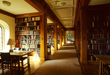 Library at Jesus College, Cambridge University, England, UK