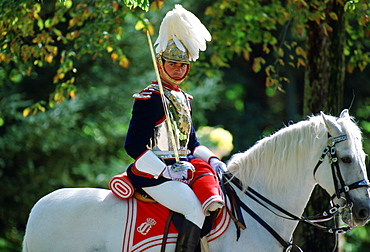 Horseguard at Pardo Palace in Madrid, Spain