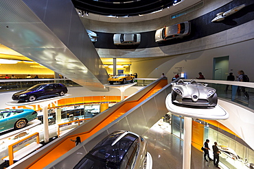 Mercedes-Benz concept cars in their museum gallery, Stuttgart, Bavaria, Germany, Europe