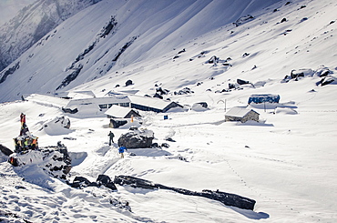 Annapurna Base Camp, 4130m, Annapurna Conservation Area, Nepal, Himalayas, Asia 