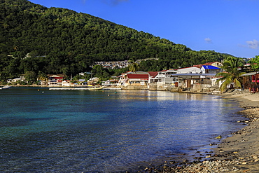 Deshaies waterfront, Death In Paradise location, Saint Marie, Basse Terre, Guadeloupe, Leeward Islands, West Indies, Caribbean, Central America