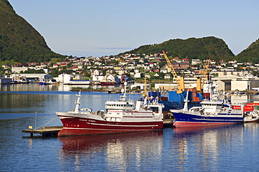 Fishing boats, Alesund, More og Romsdal, Norway, Scandinavia, Europe