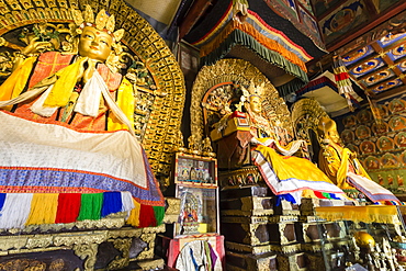 Holy Abida, Child Buddha and Otoch Manal, Zuu of Buddha temple, Erdene Zuu Khiid, Monastery, Kharkhorin (Karakorum), Mongolia, Central Asia, Asia