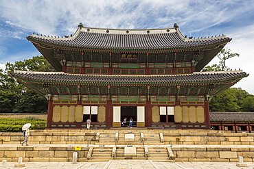 Injeongjeon main palace building, Changdeokgung Palace, UNESCO World Heritage Site, Seoul, South Korea, Asia