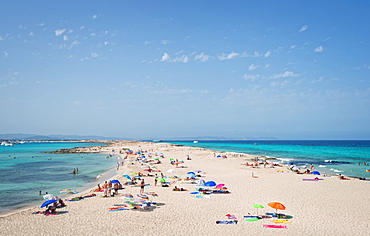 Ses Ilettes, Infinity Beach on Formentera, Balearic Islands, Spain, Mediterranean, Europe