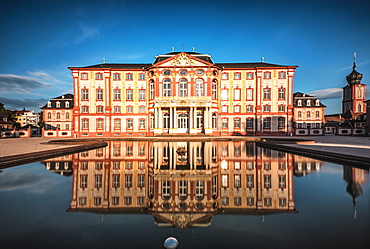 Reflections at Castle Bruchsal, Baden-Wurttemberg, Germany, Europe 