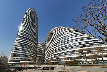 Wangjing SOHO exterior, Beijing, China, Asia