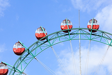 Ferris Wheel against Blue Sky