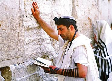 Worshipper in Western Wall