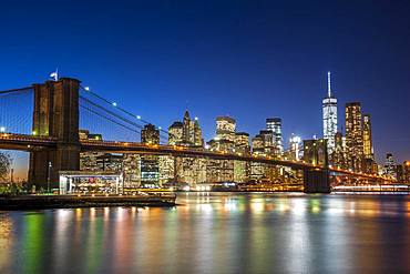 Manhattan at night, New York