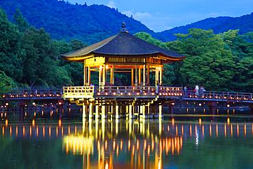 Sagi Pond And Ukimido, Nara, Japan