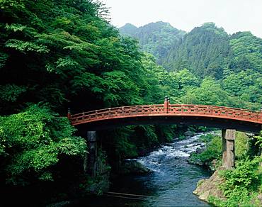 Nikko Futarasan Shrin, Shinkyo Bridge and Daiya River, Tochigi, Japan