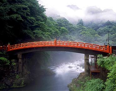 Nikko Futarasan Shrin, Shinkyo Bridge and Daiya River, Tochigi, Japan