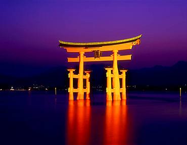 Ootorii at Night, Itsukushima, Hiroshima Prefecture, Japan