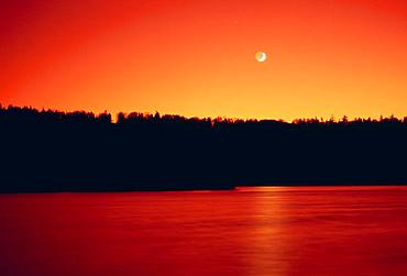 Ozenuma, Dark Red Scenery, Fukushima Prefecture