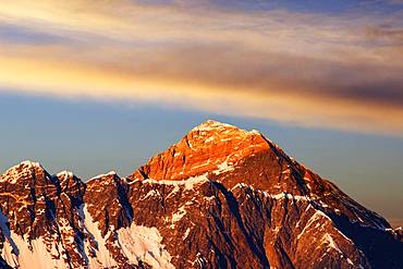Everest, Nuptse, Evening Glow