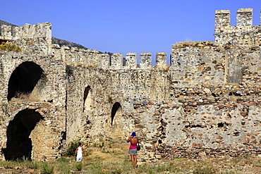 Ruins of Mamure Castle in Anamur, Mersin Province, Turkey