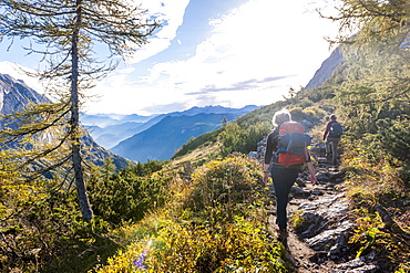 Hiking in the Berchtesgaden National Park, Bavaria, Germany