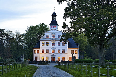 Facade of Kletkamp mansion in Schleswig-Holstein, Germany