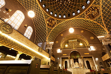 Interior of Synagogue dome in Augsburg, Bavaria, Germany