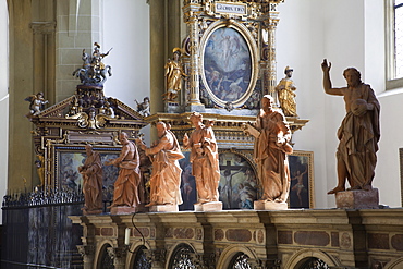 St. Ulrich's and St. Afra's Abbey in Augsburg, Bavaria, Germany