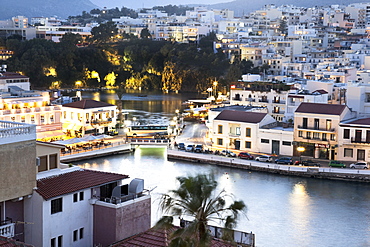 Agios Nikolaos coastal town on the island of Crete, Greek