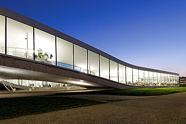 View of Swiss Federal Institute of Technology in Lausanne, Lake Geneva, Switzerland