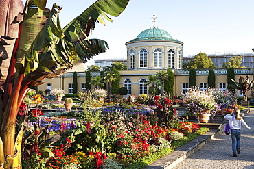 View of Royal Gardens, Mountain Garden and Library, Hannover, Germany