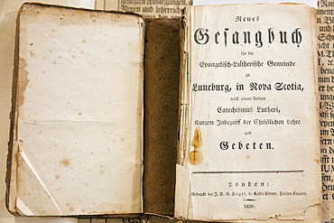 German hymnal in Nova Scotia, Canada