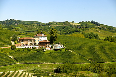 View of Villa Tiboldi in Canale Cuneo, Piedmont, Italy