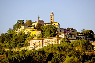 View of Monforte d'Alba, Piedmont, Italy