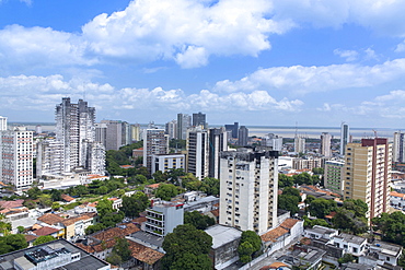 General view of Belem, the Guama River and Guajara Bay, Belem, Para, Brazil, South America