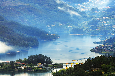 The Homem River at dawn, Peneda Geres National Park, the only national park in Portugal, Norte Region, Portugal, Europe