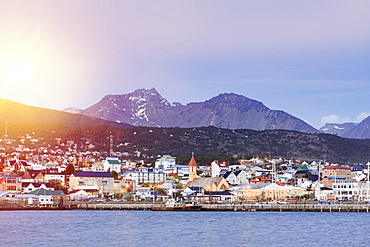 Ushuaia city on Tierra del Fuego island, Argentina, South America