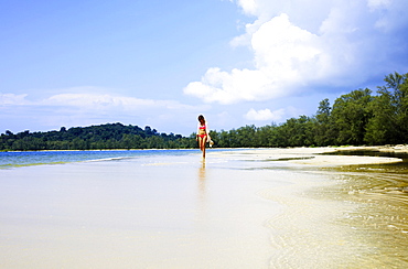 Beach in Ream National Park, Sihanoukville, Cambodia, Indochina, Southeast Asia, Asia