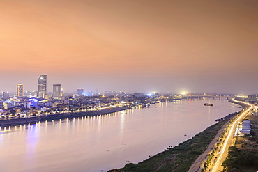 Skyline, Phnom Penh, Cambodia, Indochina, Southeast Asia, Asia