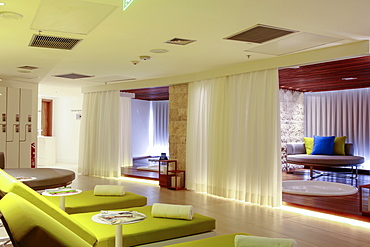 Spa in the newly refurbished Hotel Nacional by architect Oscar Niemeyer, Rio de Janeiro, Brazil, South America