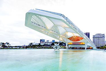 Museum of Tomorrow, an environmental museum in the city centre, architect Santiago Calatrava, Rio de Janeiro, Brazil, South America