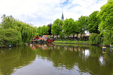 Dragon Boat Lake, Tivoli Gardens, Copenhagen, Denmark, Europe