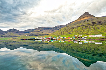 Village of Norddepil, Bordoy Island, Faroe Islands, Denmark, Europe