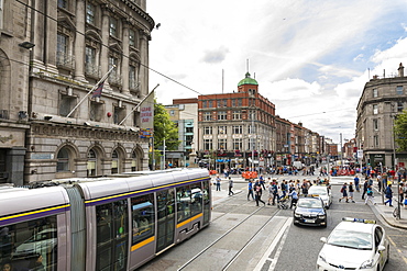 People in the city centre, Dublin, Republic of Ireland, Europe