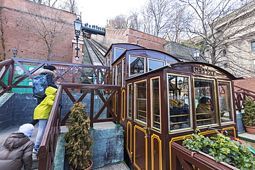 Funicular of Buda Castle, Budapest, Hungary, Europe