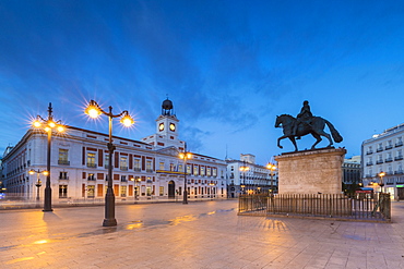 Real Casa de Correos, (Royal House of the Post Office), Plaza de la Puerta del Sol, Madrid, Spain, Europe