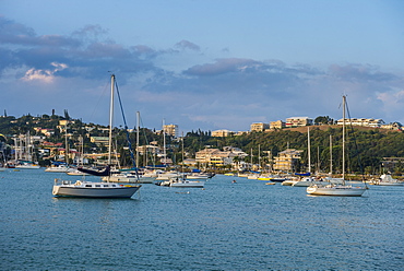 Little boats in the Magenta Port Sud, bay, Noumea, New Caledonia, Pacific