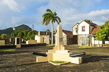 Fort Oranje, Oranjestad, capital of St. Eustatius, Statia, Netherland Antilles, West Indies, Caribbean, Central America