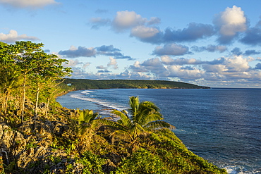 View over the coastline of Niue, South Pacific, Pacific