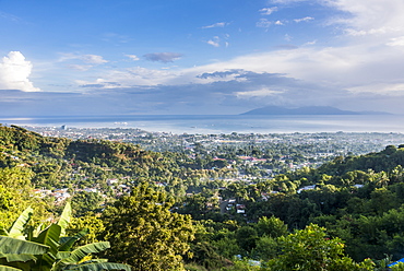 View over Dili, capital of East Timor, Southeast Asia, Asia