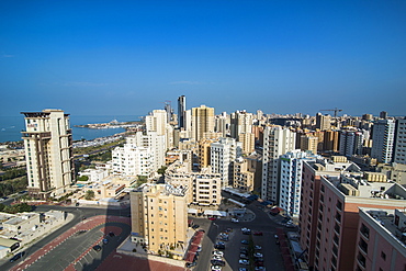 View over Kuwait City, Kuwait, Middle East