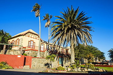 Old colonial German houses in Luderitz, Namibia, Africa